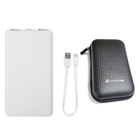 샤오미8세대 보조배터리 22.5W 10000mAh C타입 + 스토리링크 세트, 혼합색상, P16ZM