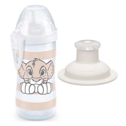 누크 아동용 퍼스트초이스 키디컵 300ml + 하드스파우트 + 스포츠캡 세트 300ml, 1세트, 라이온킹