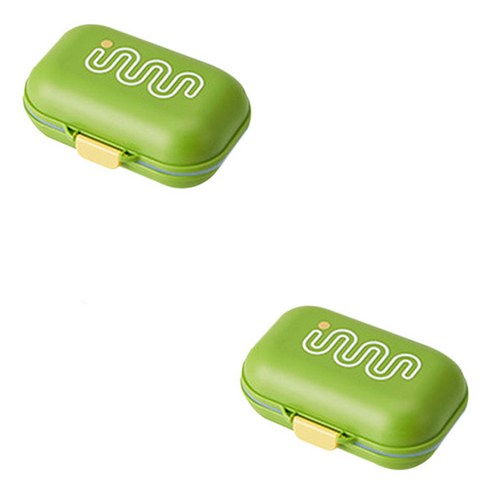 더자카 비비드톤 휴대용 비누케이스 FREE, 비비드그린, 2개