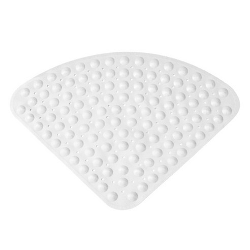 언헤브 부채꼴 욕실 미끄럼방지 매트 65 x 65 cm, F 화이트, 1개