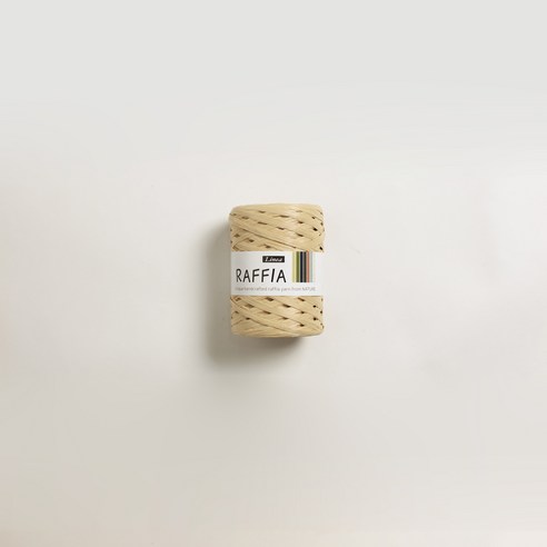리네아 라피아 뜨개실 40g, 413 연베이지, 1개