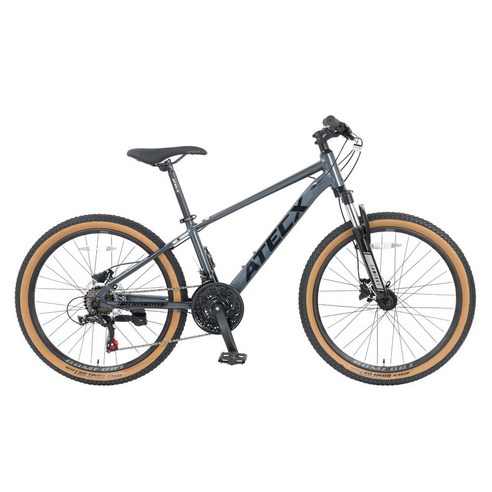 아텍스 컴포트2400D 25년형 60cm 시마노 유압식디스크 MTB 자전거 미조립, 그레이, 1개, 170cm