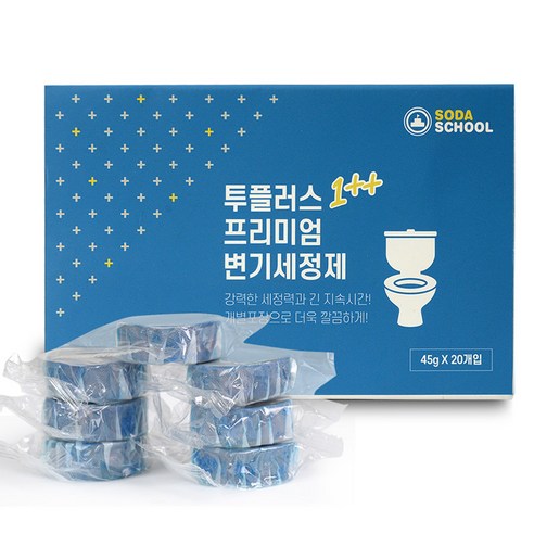 투플러스 프리미엄 변기세정제 20개입, 900g, 1개