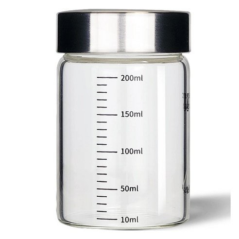 미르 내열유리 눈금유리병, 200ml, 1개