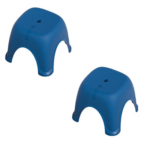 블럭마트 모던 욕실 의자 2p, 블루