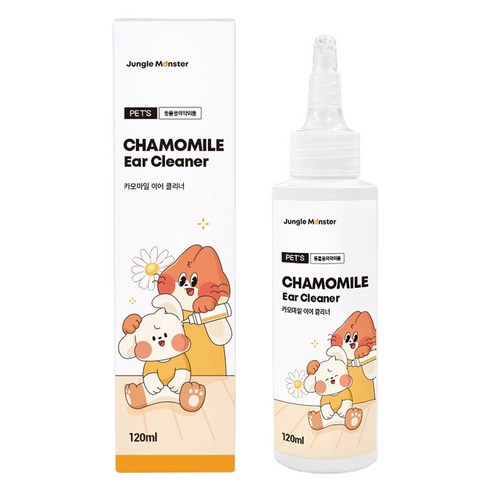 정글몬스터 반려동물 카모마일 이어클리너, 120ml, 1개