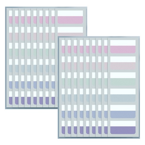 만들하비 인덱스 접착 메모지 대용량 12 파스텔컬러, 120개입, 2개