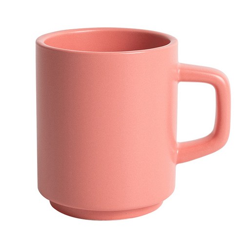 벤자민 무광 파스텔 컬러 레고 스택 머그 330ml, 인디핑크, 1개