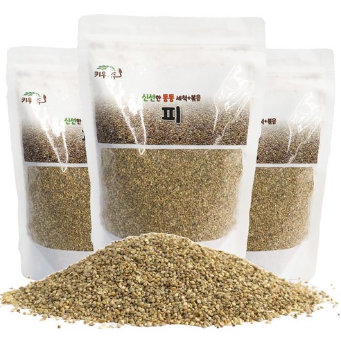 키워쥬 프리미엄 세척 볶음 개별알곡 피, 500g, 3개
