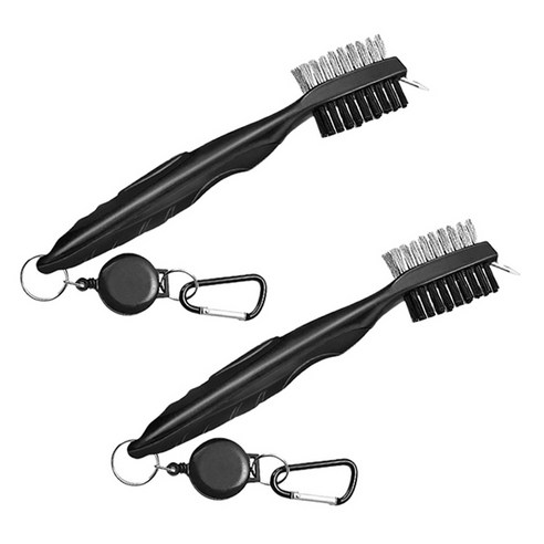 아이엠타이거 클럽 아이언 청소솔, 블랙, 2개