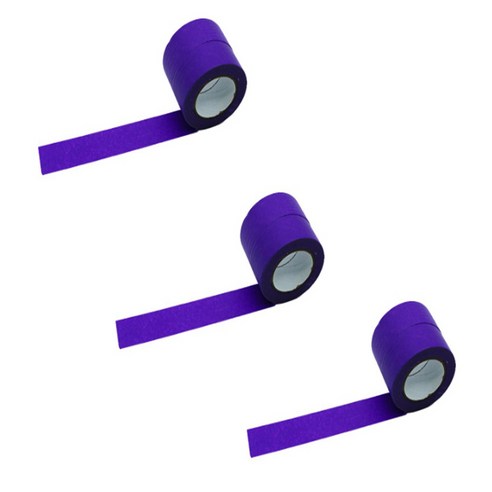 만들하비 컬러 종이 마스킹 테이프 1cm x 13m, 퍼플, 6개