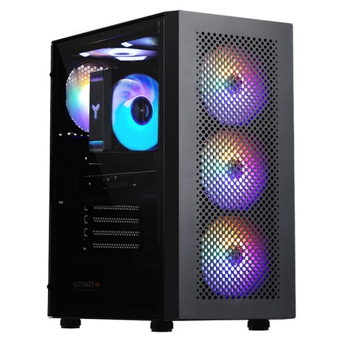 주연테크 2024 카운터 라이젠5 라이젠 7000 시리즈 라데온 RX 7600, 블랙, D475F76-B, 512GB, 16GB, Free DOS