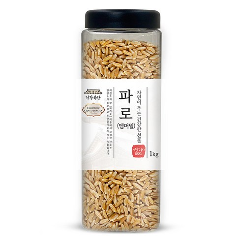 건강곡간 파로 엠머 밀, 1kg, 2개 잡곡