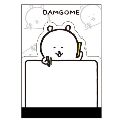 플라잉웨일즈 담곰이 듀얼 메모지, 메모타임, 1개입, 1개