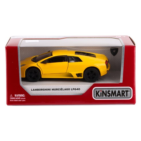 킨스마트 람보르기니 무르시엘라고 LP640 다이캐스트 KT5317, 옐로우, 1개
