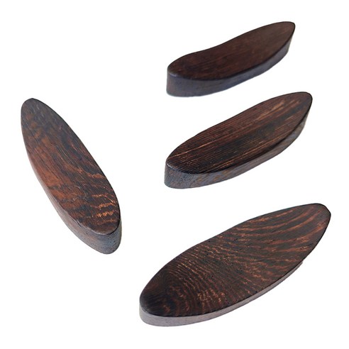 품격 있는 식탁을 완성하는 줄흑단 원목 옻칠 수저받침