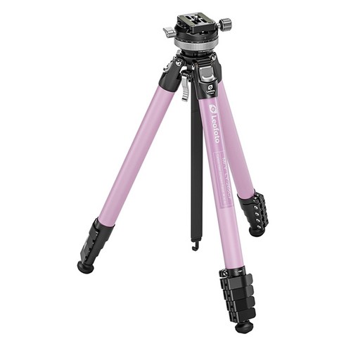 레오포토 여행용 삼각대 세트 10X 카본, LY-265CF (핑크), 1개