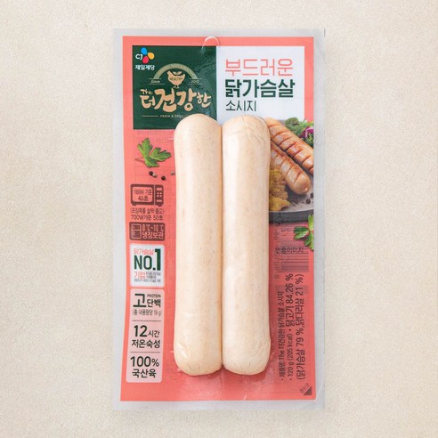 더건강한 닭가슴살 소시지, 80g, 1개