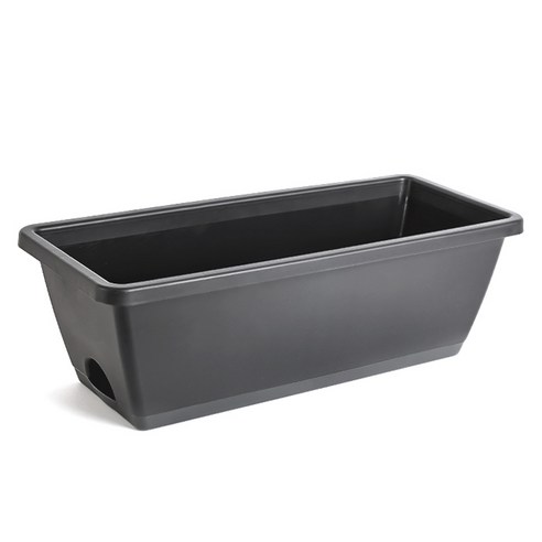 생활공식 직사각 텃밭 화분 받침 세트, 그레이, 1세트