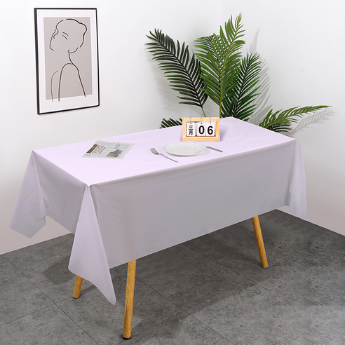 인아트 깔끔한 식탁보, 마카롱퍼플, 137 x 183 cm, 1개