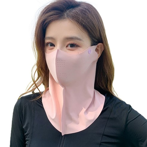 필웨이브 자외선차단 골프 마스크, 핑크, 2개