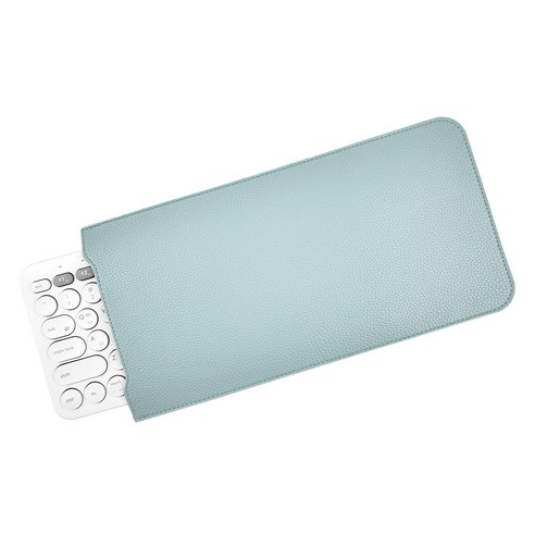 BOHO 블루투스 키보드 텍스처드 가죽 케이스 로지텍 K380 MX Keys Mini, 스카이, 1개