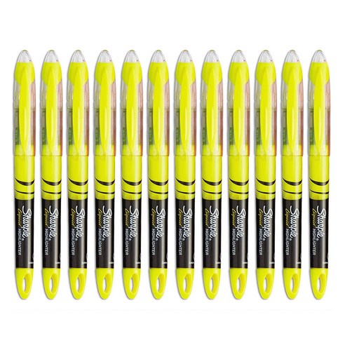 샤피 리퀴드 형광펜, Fluorescent Yellow, 12개