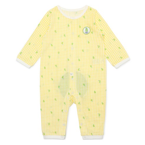 사랑스러운 아기를 위한 최고의 선택, 블루독베이비 피어체크 면 우주복으로 행복한 봄을 선물하세요.