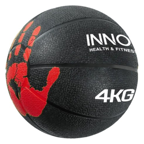 이노이 메디신볼 메디슨 웨이트 헬스 중량 HW-1KG, 블랙, 4kg, 1개