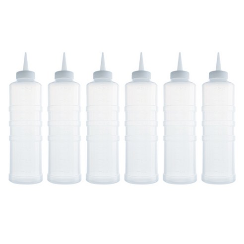 리빙패밀리 잘라쓰는 소스통 1구 뚜껑미포함, 600ml, 6개
