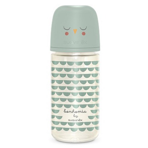 스와비넥스 유아용 보노미아 프리미엄 안심 유리젖병, 패더민트, 1개, 240ml