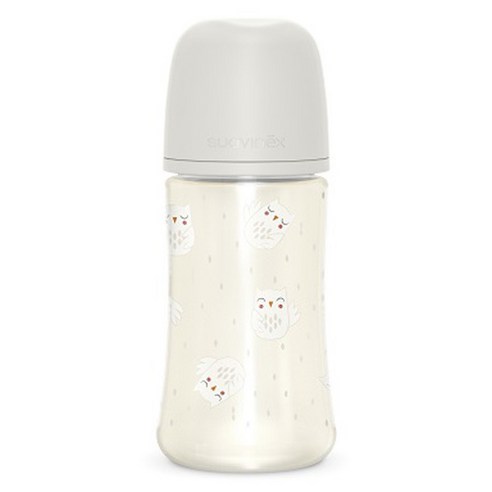 스와비넥스 유아용 보노미아 프리미엄 PA젖병, 270ml, 아울크림, 1개