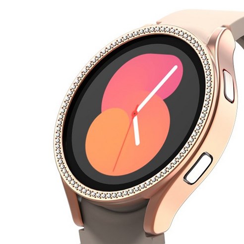 아이엠판다 갤럭시워치 큐빅 케이스 40mm, 로즈골드