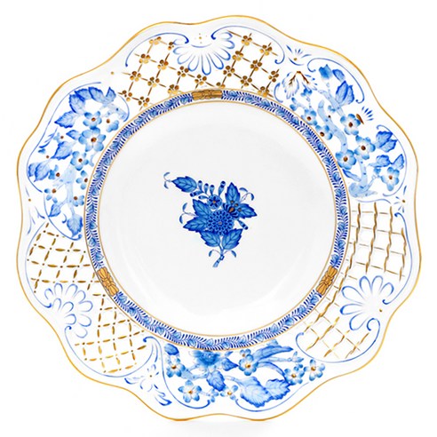 Herend 아포니 월 플레이트 210, 블루, 1개