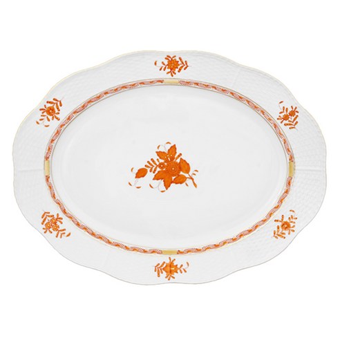 Herend 아포니 오발 플레이트 365, 오렌지, 1개