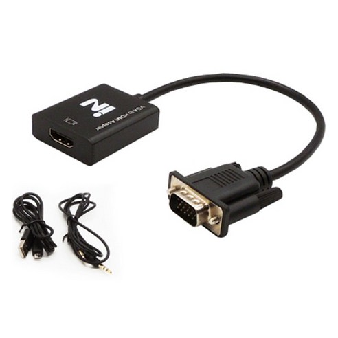 인네트워크 VGA RGB to HDMI 영상 변환 컨버터, NDG-VH015, 1개