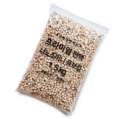 편백아트 프리미엄 편백 나노 초미니 큐브칩 혼합색상, 1.5kg, 1개