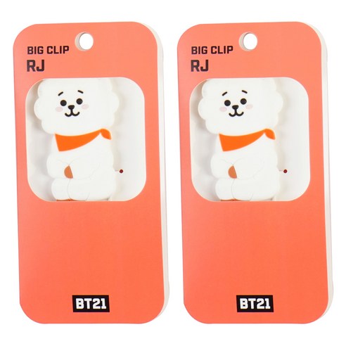 BT21 빅클립 2탄 알제이, 2개, 1개입
