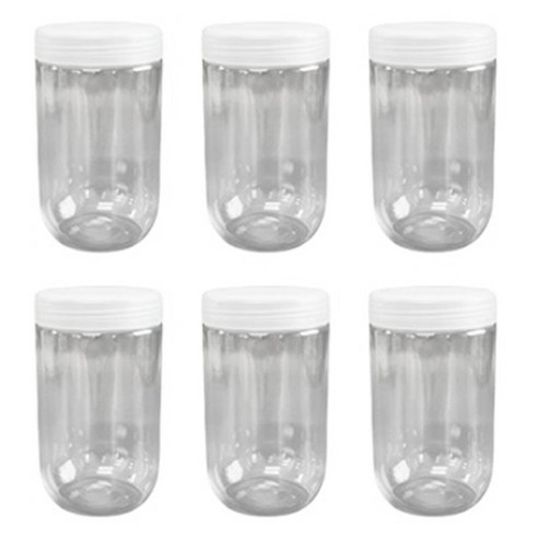 생활을그리다 냉장고 정리 pet 공병 라운드, 6개, 600ml