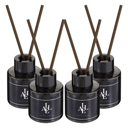 알레 블랙 디퓨저, 라벤더, 50ml, 4개