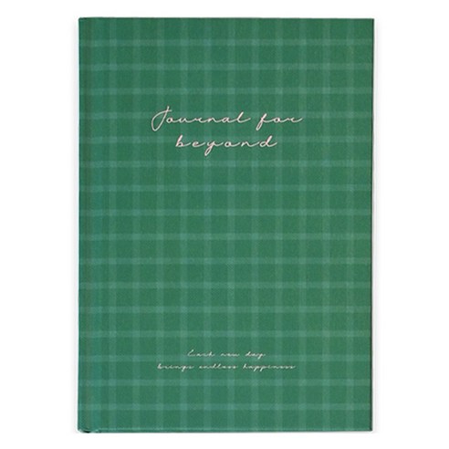 모노라이크 저널 포 비욘드 양장 라인 노트, 01. Green, 1개
