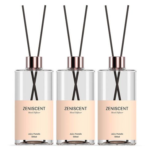 제니센트 무드 디퓨저, 쥬시 포멜로, 500ml, 3개