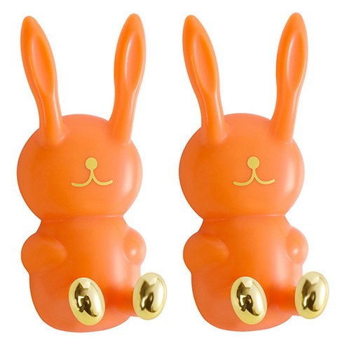 모나코올리브 래빗 다용도 홀더 칫솔걸이, 오렌지, 2개