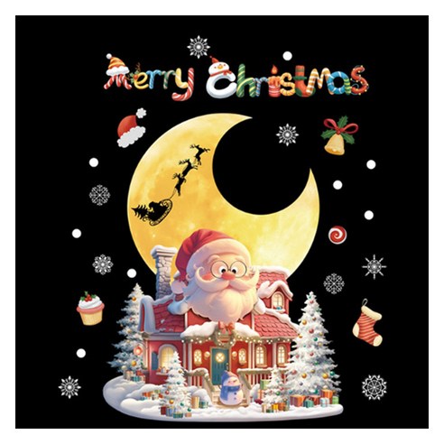 소니오 러블리 트리 인테리어 스티커, 13 오버문