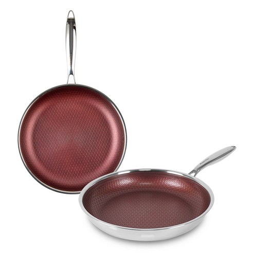 클래딘 인덕션 통3중 베네치아 IH 후라이팬 24cm + 궁중팬 24cm 세트, 혼합색상, 1세트
