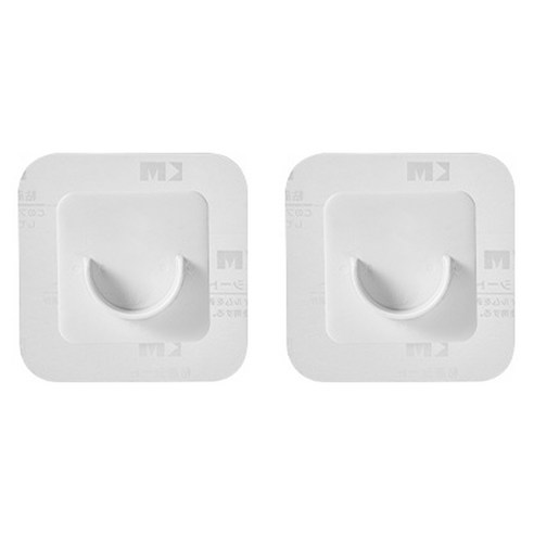 월드크린 커튼봉 무타공 지지 브라켓 홀더 20mm, 화이트, 2개