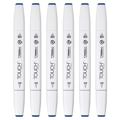 터치 트윈 브러쉬 마카 69 PRUSSIAN BLUE, 6개, 1색