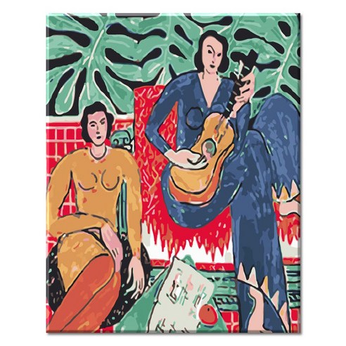 모모픽스페인팅 DIY명화그리기 40 x 50 cm, H19 앙리마티스 뮤직, 1개