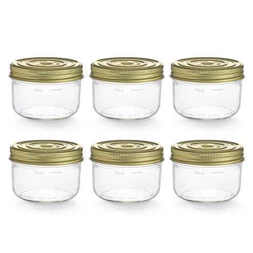 르파르페 패밀리아 위스테린 유리 밀폐용기 350ml, 6개