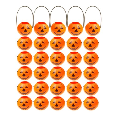 할로윈 호박 사탕 바구니, 오렌지, 30개